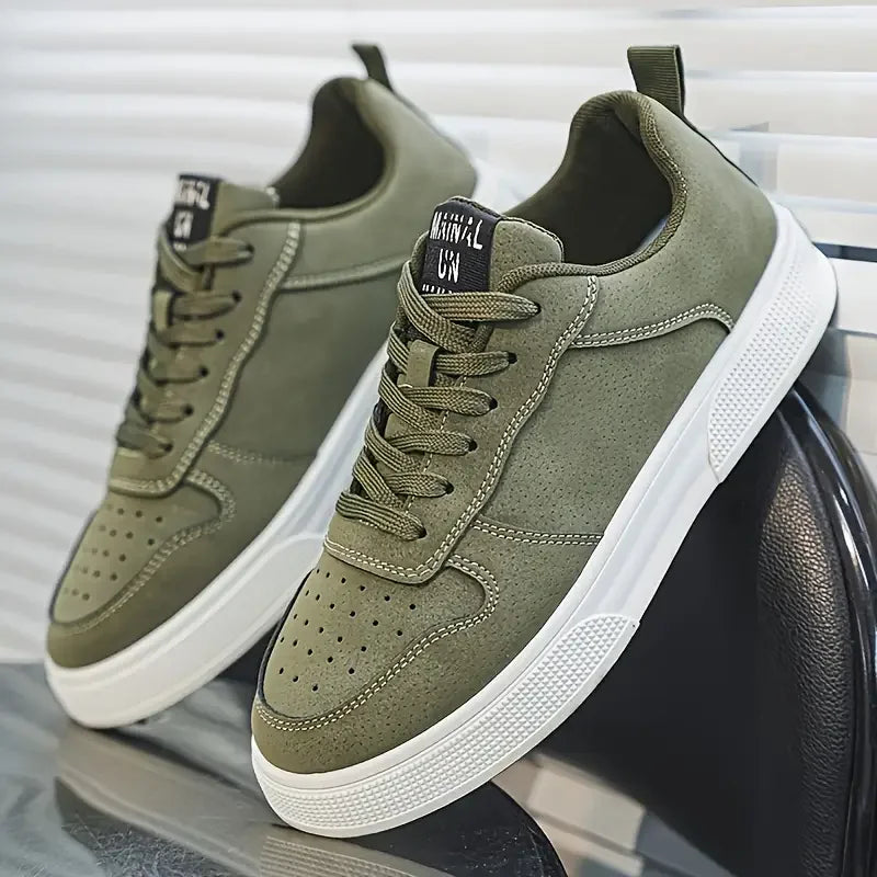 Chaussures de Skate Homme Cuir Artificiel Antidérapantes — Style Décontracté