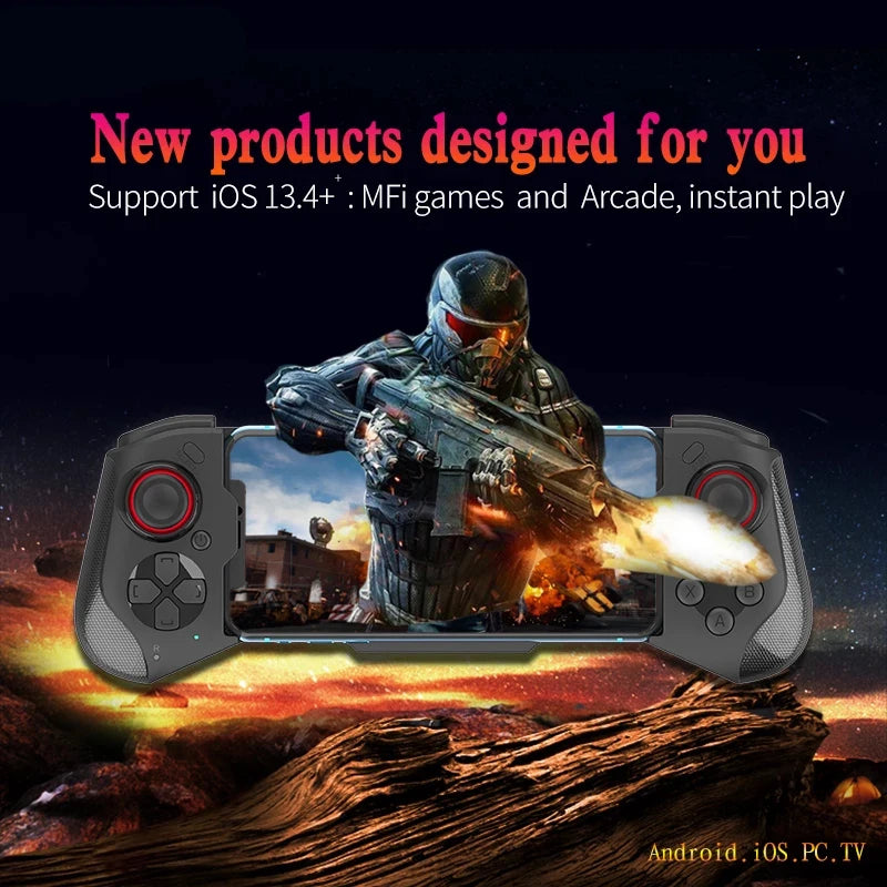 Gamepad for iPhone Android mobile phone control Bluetooth controller trigger Pubg Mobile Joystick game Smartphone Mando game Pad