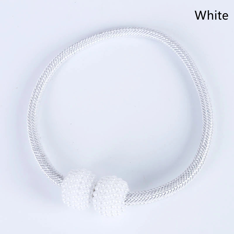 2/4 piezas, perlas magnéticas, clips para cortinas, alzapaños, hebillas, ganchos para colgar, bolas de hebilla, accesorios decorativos para cortinas.