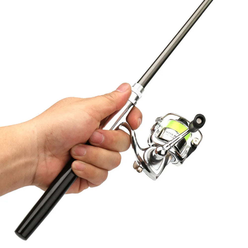 Moulinet de pêche de poche pliable, mini stylo, télescopique, nouveau