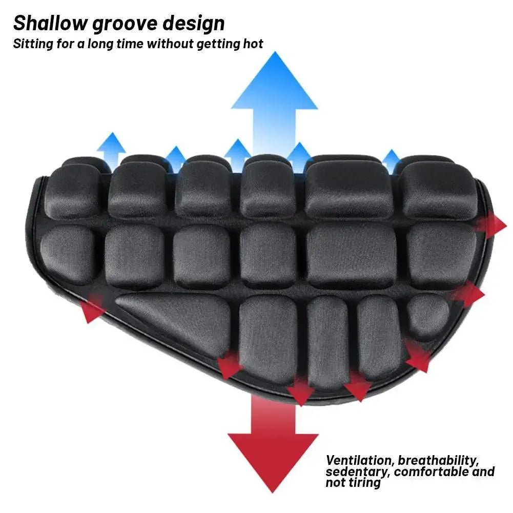 Funda de asiento de motocicleta, cojín de espuma EVA, suave y cómodo, cojín de asiento universal para asiento de aire de bicicleta eléctrica