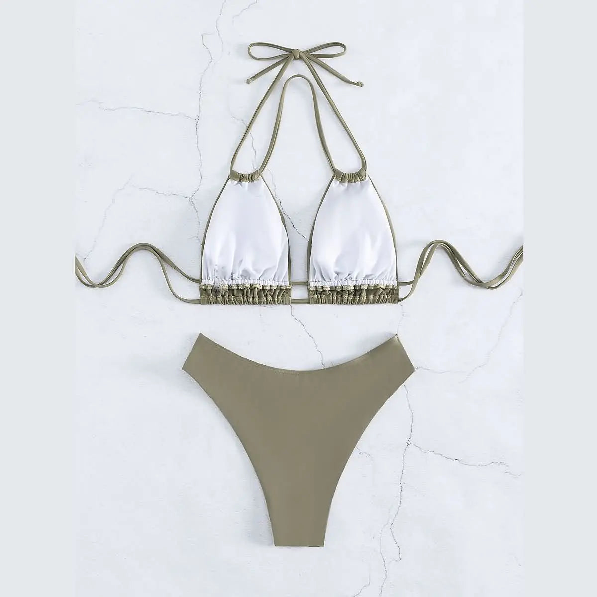 Maillot de bain en nylon solide pour femmes, bikini sexy, design de modélisation à la mode, nouveau style, vêtements de plage, 2025