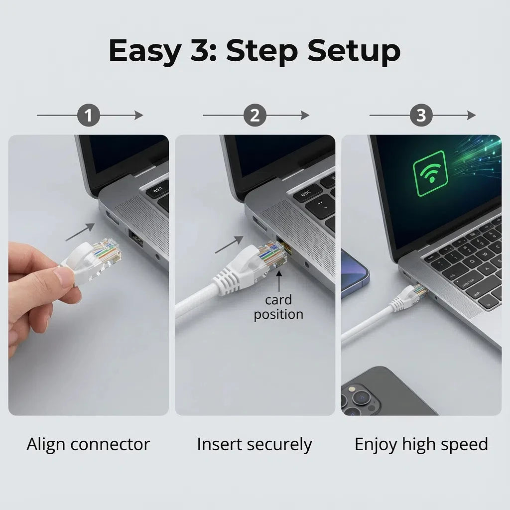 Cat6 RJ45 UTP Ethernet Cable 1000Mbps, 0.5/1/2/3/5/10/15/20/30/50M, LAN Network Cord, Internet Cord, Router, Computer Cable