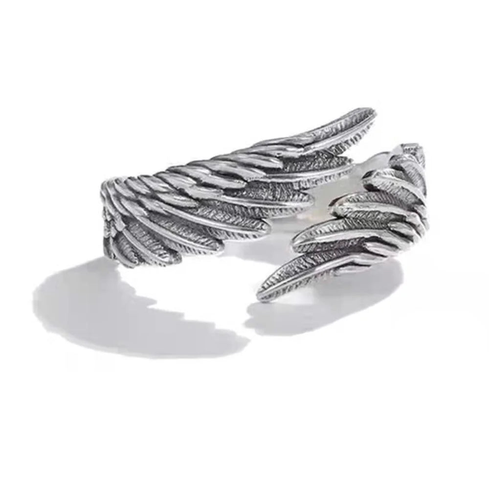 Bagues de couple Anime Angel Demon pour femmes et hommes, bague ouverte réglable Animal, bague assortie Promise, cadeaux de fête, mode