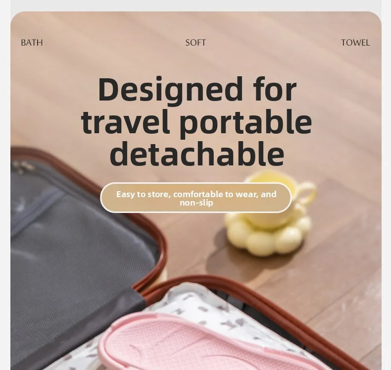 Pantoufles de voyage pliables unisexes, tongs EVA, antidérapantes, pour hôtel, salle de bain, intérieur et extérieur, portables, légères et confortables