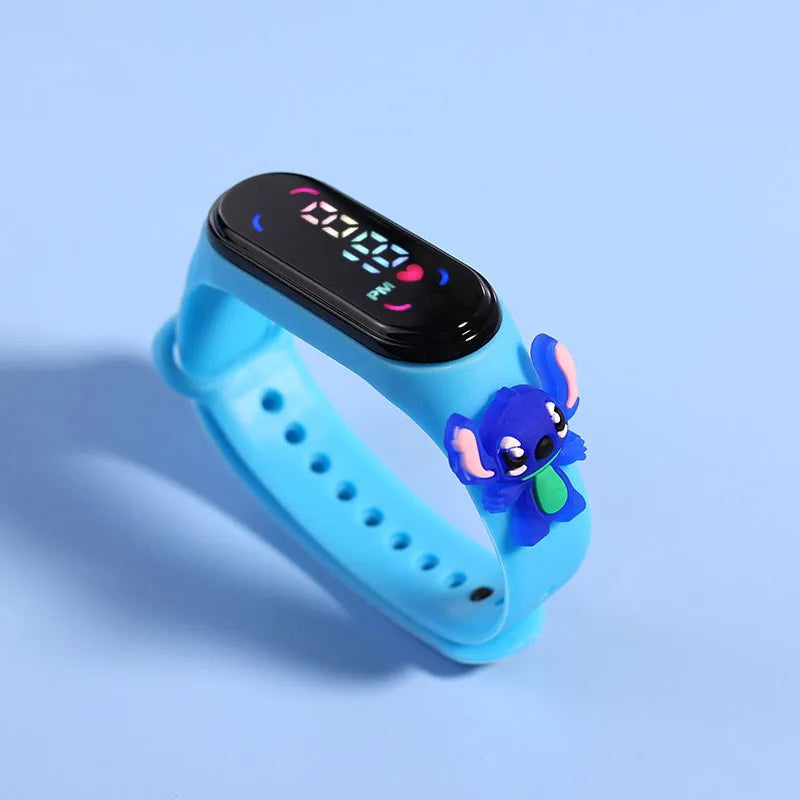 Reloj deportivo impermeable para niños, reloj SpidSuffolk Butter para niñas, pulsera electrónica, reloj táctil LED, de moda