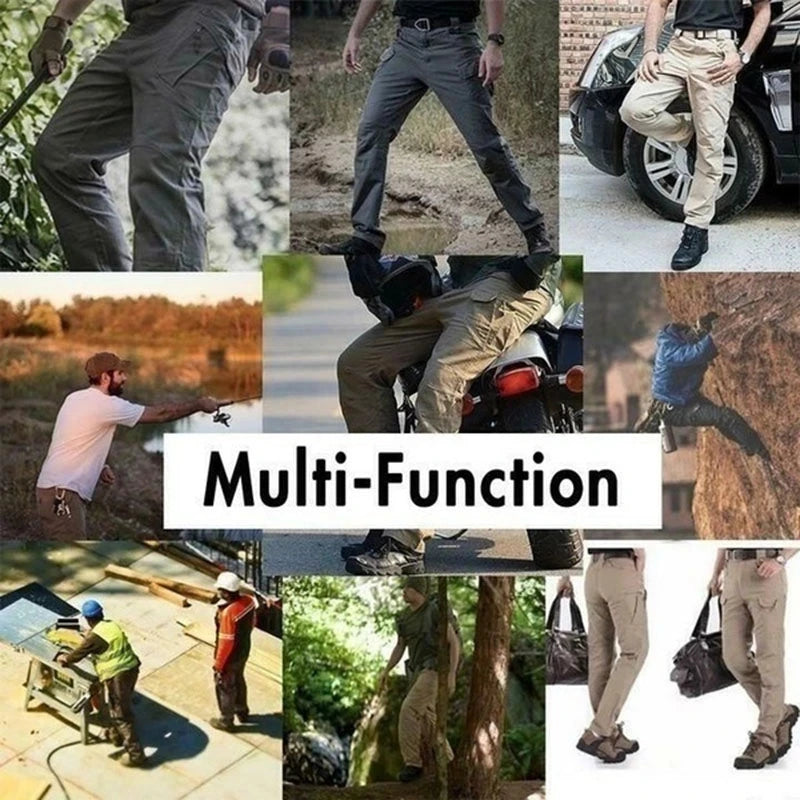 Men's Outdoor Cargo Hiking Trekking Classic Urban Tactical Army Joggers Multi-pocket Military Camouflage Pants