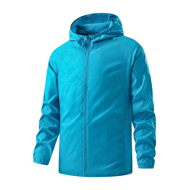 Veste de randonnée imperméable pour hommes et femmes — coupe-vent, protection solaire, camping, escalade, manteau pluie, unisexe (v2)