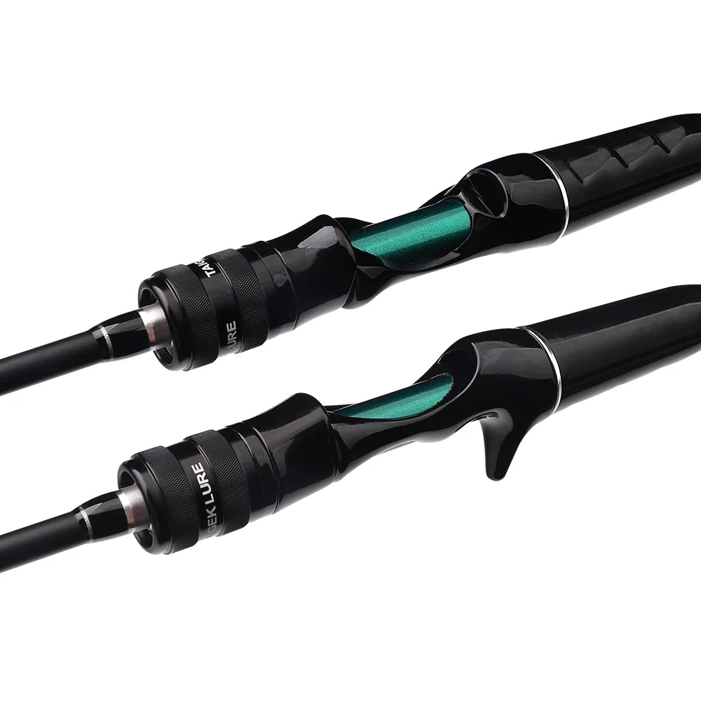 FISHINGFANS ORCA lumière moyenne ML puissance haute teneur en carbone mer eau douce basse conique arrondi côtelé tige de pêche en croisement