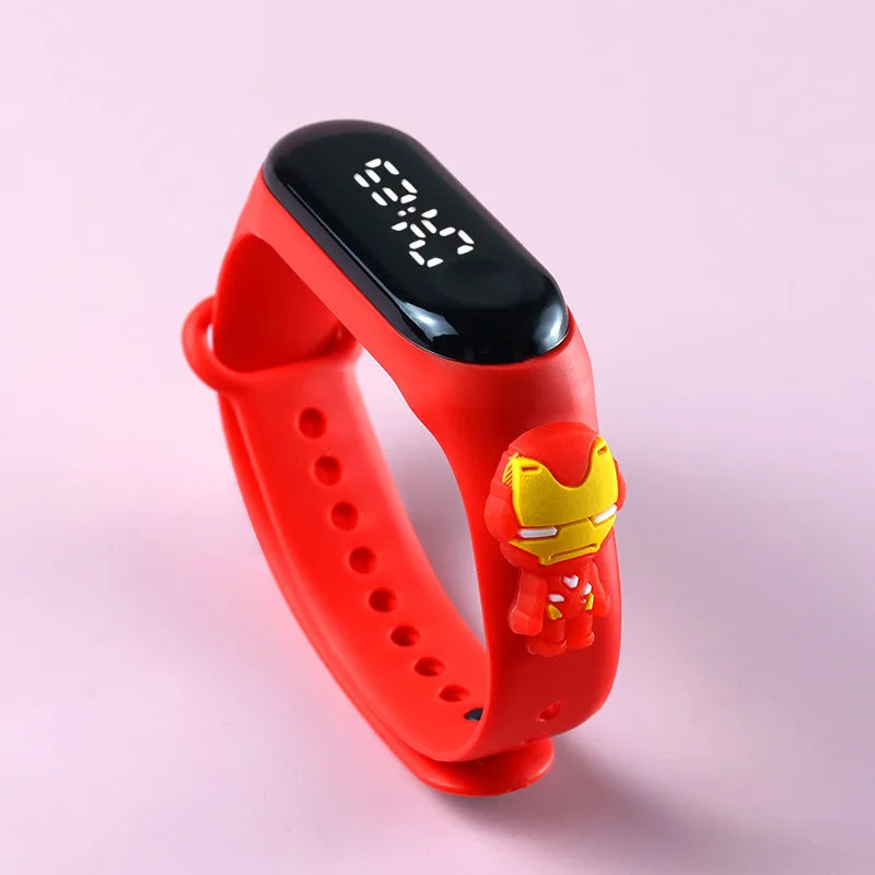 Reloj deportivo impermeable para niños, reloj SpidSuffolk Butter para niñas, pulsera electrónica, reloj táctil LED, de moda