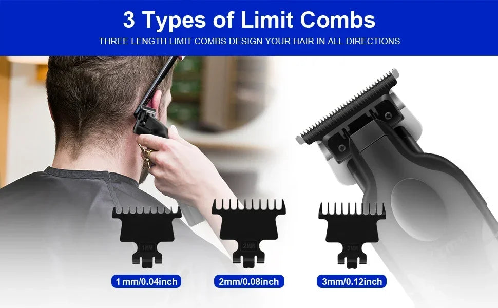 Kemei cortadora de pelo Km-809A Km-2299 Km-2024 cortadora de barba inalámbrica UBS Recargable potentes cortadoras de pelo eléctricas para hombres