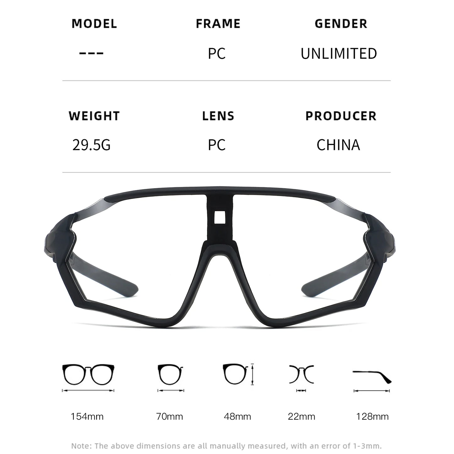 Photochromic Cycling Glasses Sports Bike Sunglasses Men Women MTB Bicycle Eyewear Baseball Softball Sunglasses