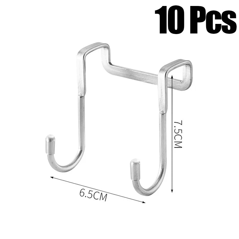 Crochet Suspension Porte en Acier Inoxydable — Double Crochet en S Salle de Bain