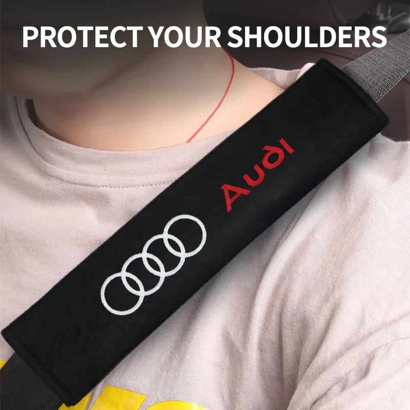 Coussinet Protection Épaule Ceinture Sécurité Logo Voiture — 1/2 Pièces Universel
