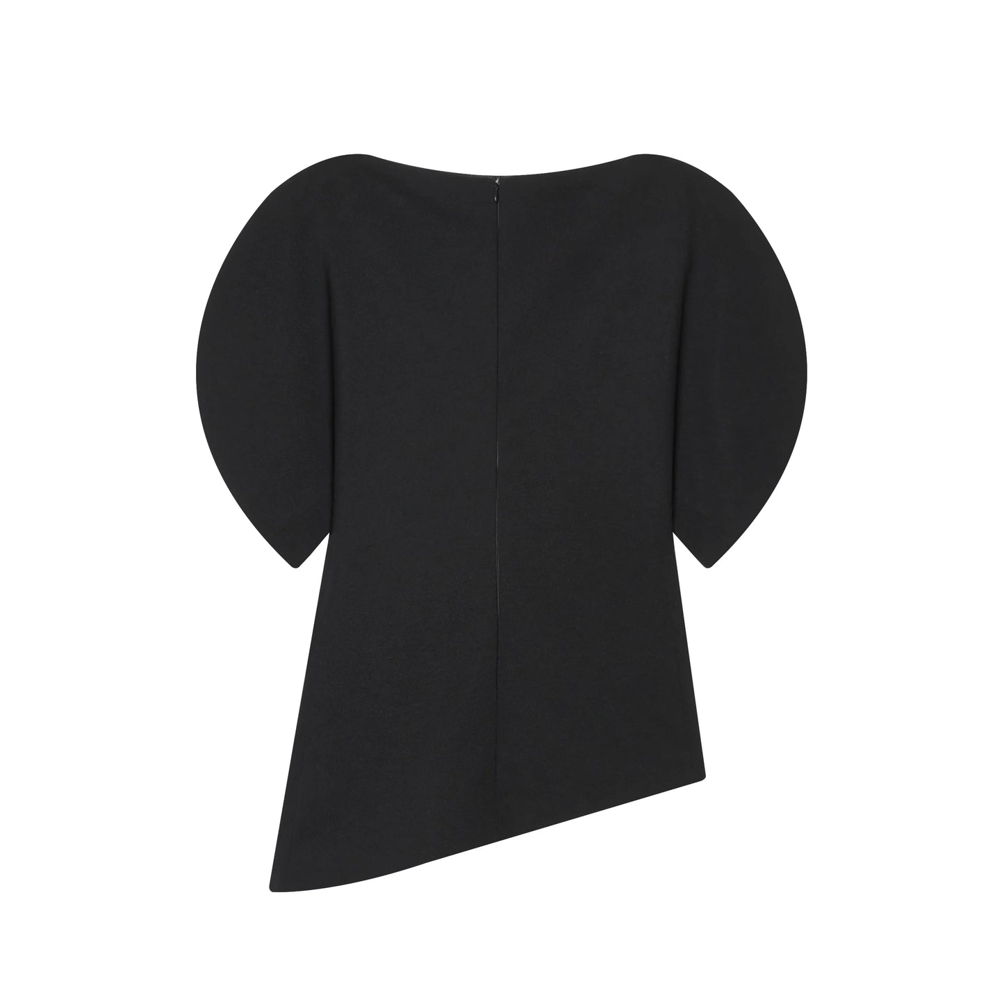 Blouse élégante à manches bouffantes et ourlet asymétrique pour femme — streetwear Y2K, printemps 2026