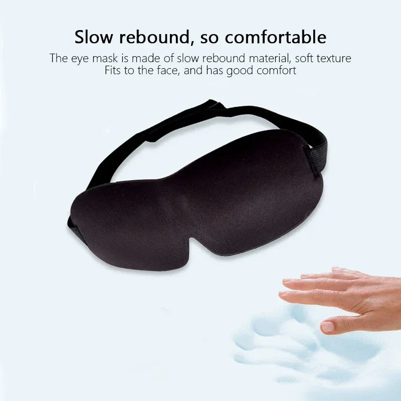 Couvre-yeux léger et confortable, masque de couchage profilé en 3D doux, ombre respirante pour hommes et femmes, aide au repos en voyage nocturne