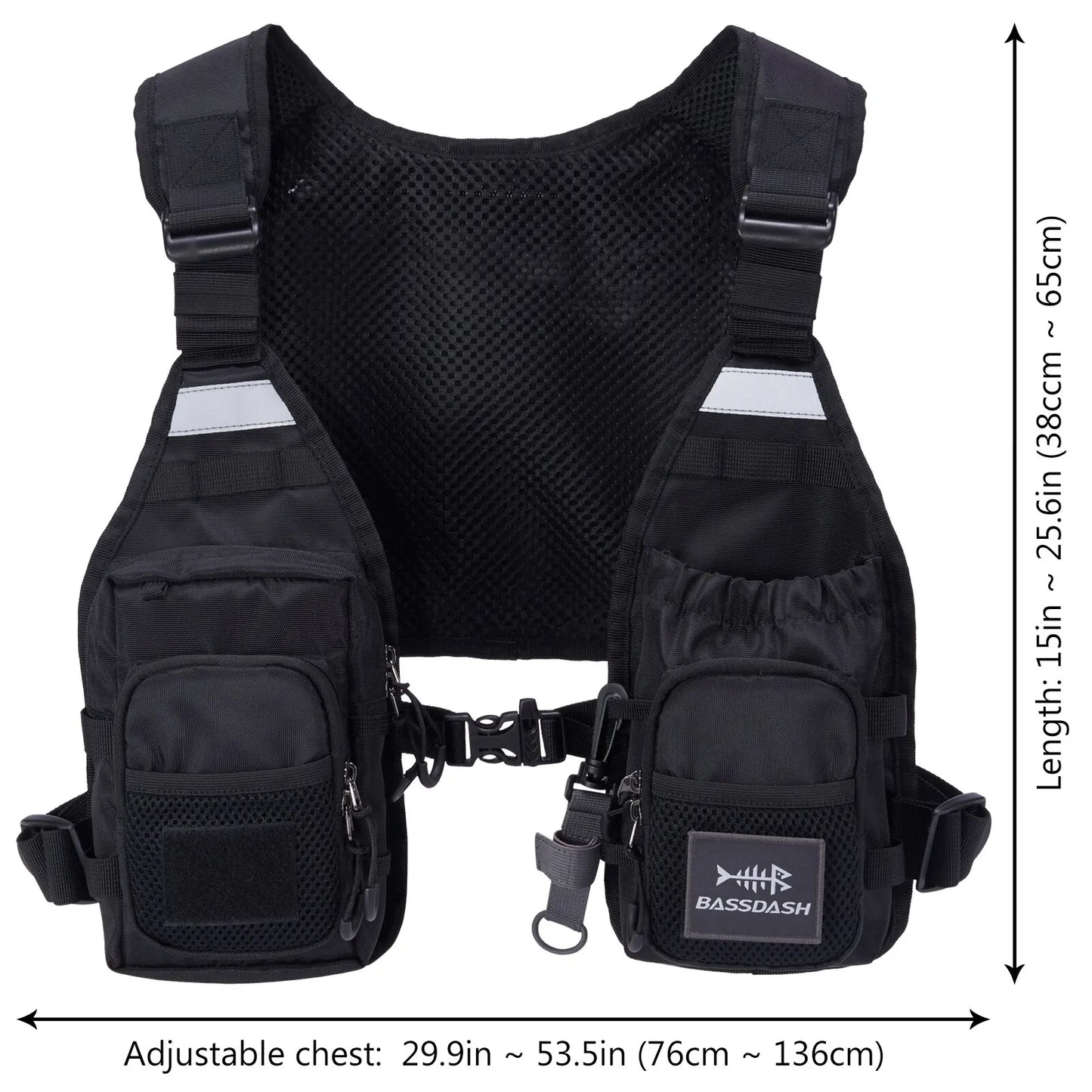 Bassdash-Glaçage de pêche à la mouche ultra léger pour hommes et femmes, sac de poitrine portable, taille unique, FV08