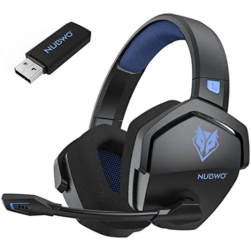 NUBWO G06 Dual Wireless Gaming Headset with Microphone for PS5, PS4, PC, Mobile, Switch 2.4GHz Bluetooth Wireless Headset