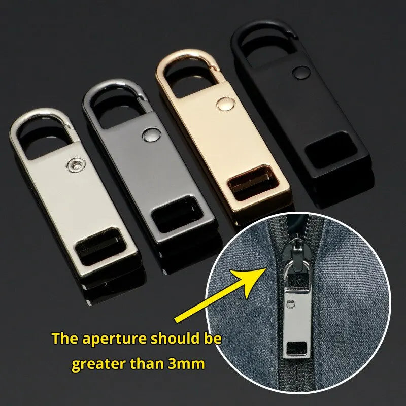 4/8 Pcs Detachable Zipper Pull, Multicolor Replacement Zipper Accessories for Jeans and Backpack, Sewing Tools