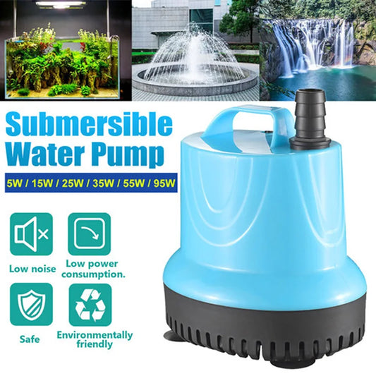 Bomba de agua sumergible SubSN 10/18/25/45/60/85/105W para acuario, bomba de succión de fondo con filtro