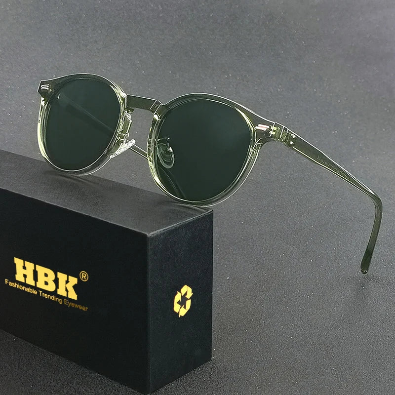 Lunettes de soleil polarisées pour hommes rondes TR90 — conduite, sport, UV400, hommes et femmes