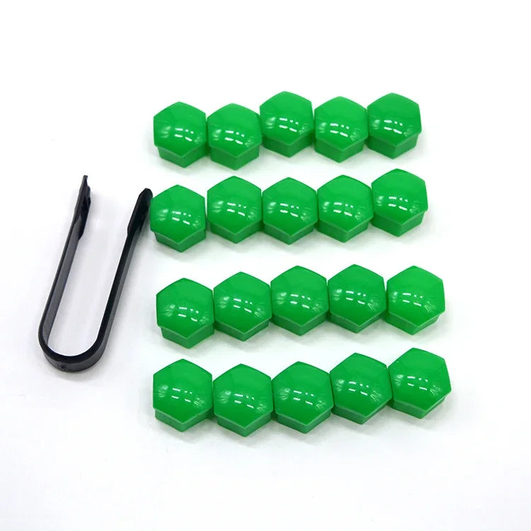 Bouchons d'écrou de roue de voiture, 20 pièces, antirouille, couvercles de Protection de vis de moyeu de voiture, bouchons de vis de pneu de voiture, couvercles de boulons d'écrou, extérieur automobile 17/19/21mm
