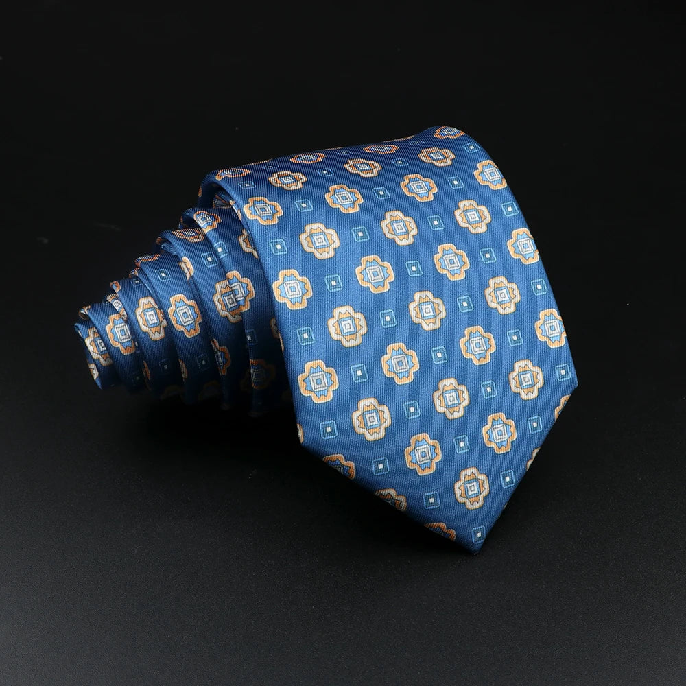 51 Estilos hombres corbatas de seda Jacquard a rayas a cuadros corbata floral accesorios uso diario camisa traje corbata regalo de fiesta de boda