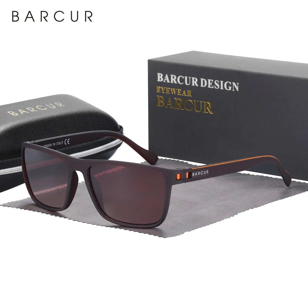 Lunettes de soleil polarisées TR90 sport léger — protection UVAB, homme et femme
