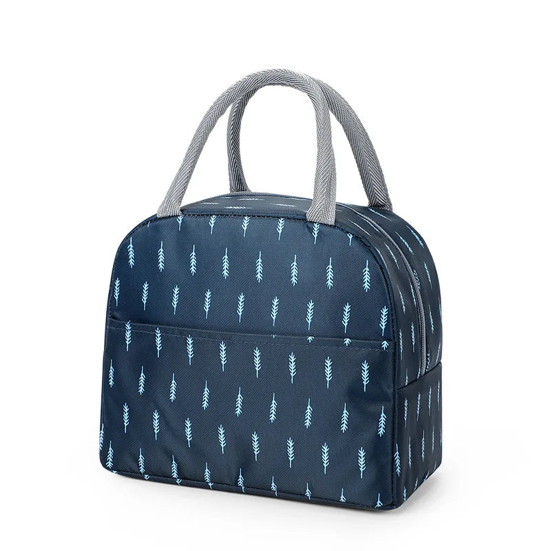 Sac à lunch en toile isotherme portable pour femmes et enfants, motif fonctionnel, glacière, nourriture thermique, sacs de pique-nique