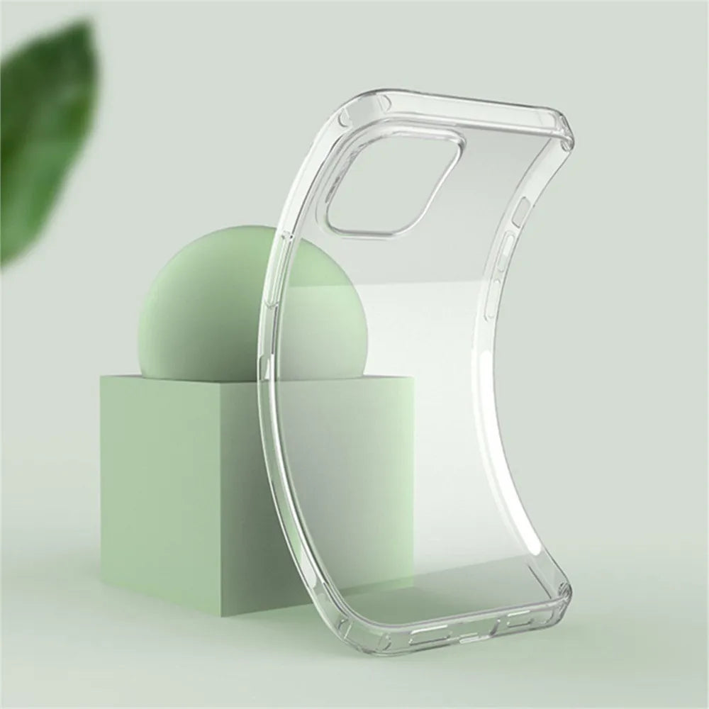 Coque transparente Non jaunissante pour iPhone 16 15 14 Plus 13 Pro Max 16e 12 11 12Pro 14Pro 13Pro SE 2020, housse de téléphone
