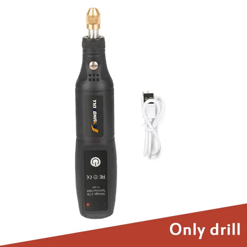 Minitaladro eléctrico USB, bolígrafo de grabado inalámbrico, recargable, herramientas Dremel, herramienta rotativa, taladro de mano inalámbrico, minipulidora