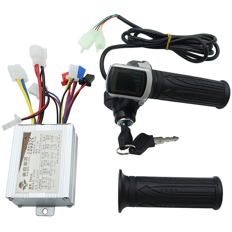 Accesorios para bicicletas eléctricas y patinetes, controlador de motor cepillado y empuñadura de acelerador 24V 36V 48V 250W 350W 500W 1000W