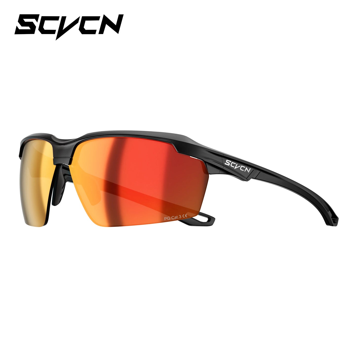 Lunettes de randonnée polarisées SCVCN, lunettes de cyclisme UV400, lunettes de vélo, lunettes de sport de plein air, équipement de course à pied et de camping