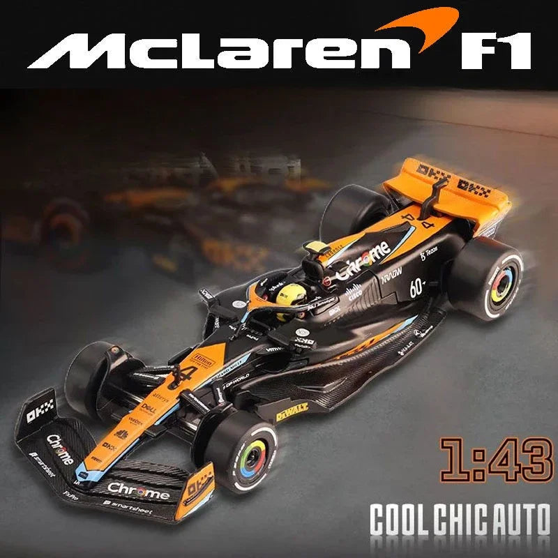 Modèle de voiture de course F1 1/43 avec boîte d'affichage — collection, cadeau garçon, décoration