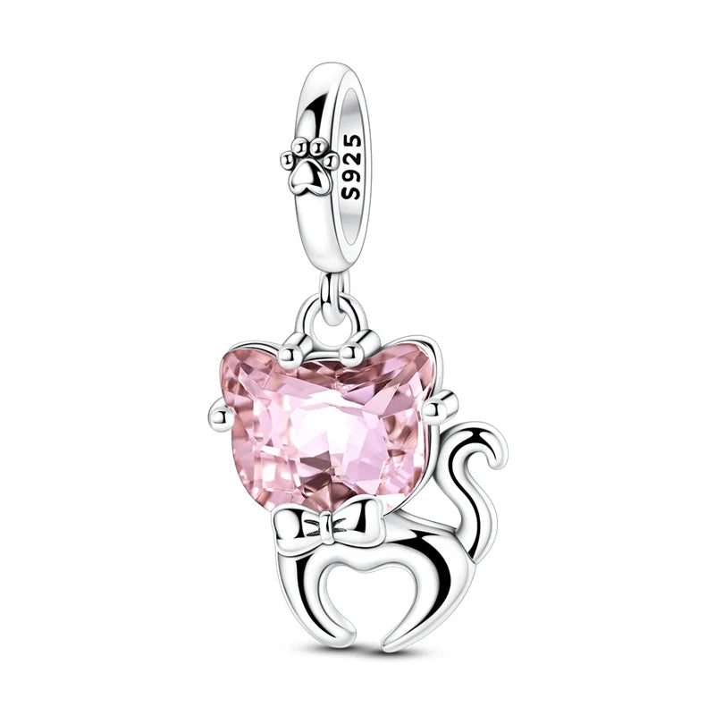 Breloques en argent Sterling 925, pendentifs en perles, arbre de vie, tortue, amour, pierres précieuses, tournesol, pour femmes, Bracelet, bijoux cadeau, nouvelle collection