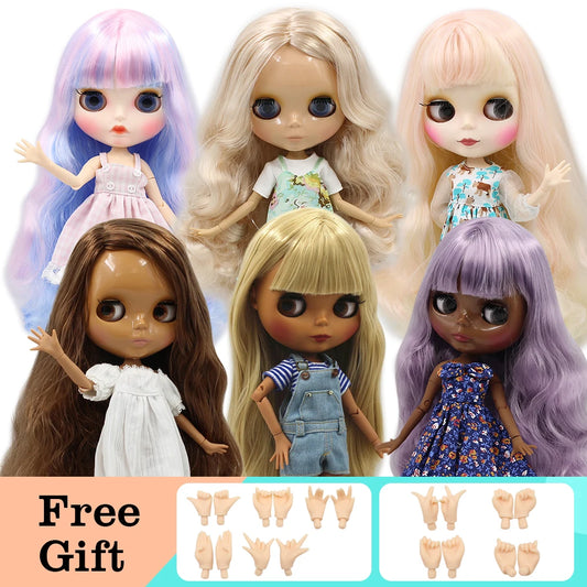 Poupée 1/6 corps articulé BJD bricolage — mode, fille, cadeau, ensemble à main A & B