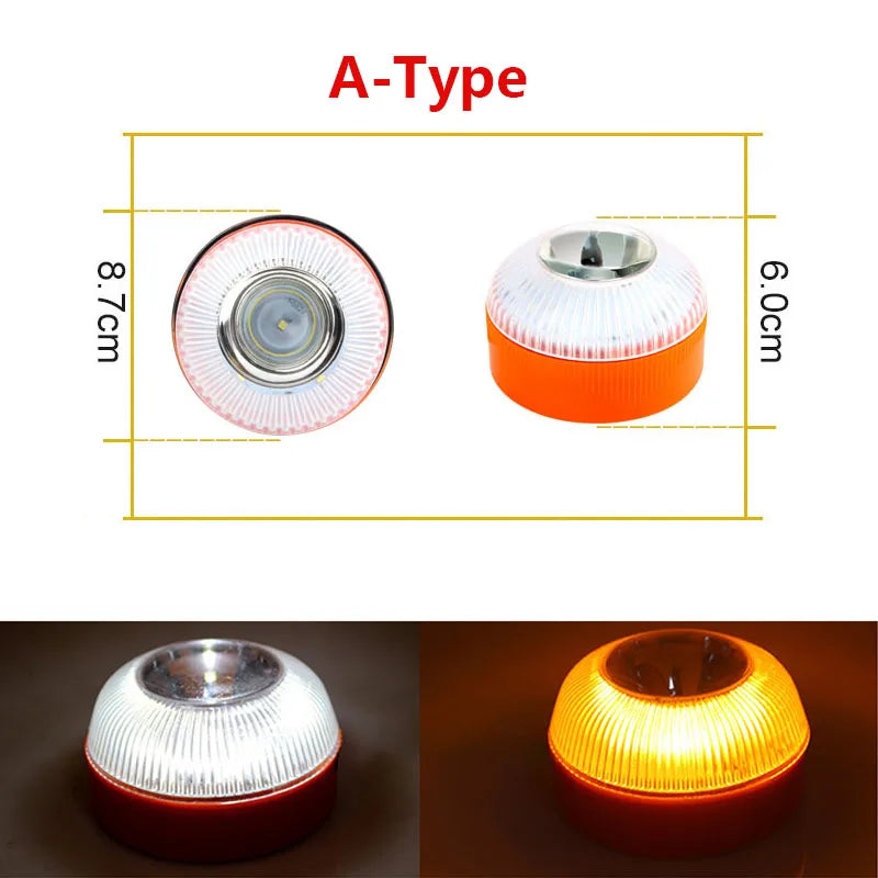 Lumière de secours Led V16 pour voiture, lumière clignotante d'explosion, stroboscope à Induction magnétique, voyant d'avertissement clignotant, accessoire de sécurité