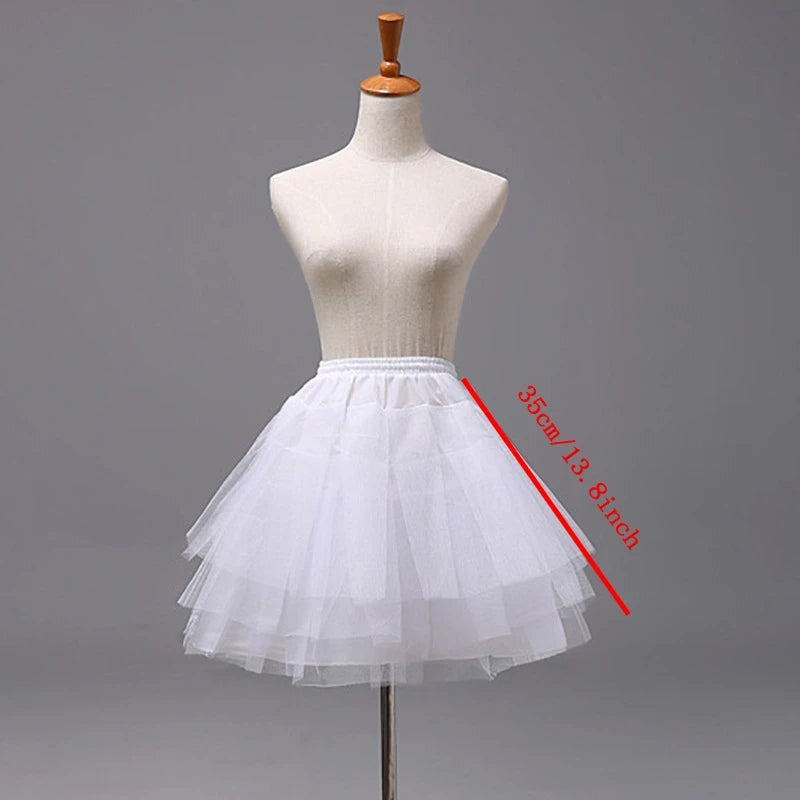 Enagua de flores para niñas, falda interior de Cosplay, fiesta infantil, falda tutú de Ballet Lolita, Enaguas Sottogonna Mini