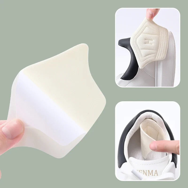 Plantillas Parche Almohadillas de talón para Zapatillas, Adhesivo Trasero, Ajustable, Antidesgaste, Almohadilla para Pies, Inserción de Plantilla, 3 Pares/6 Piezas