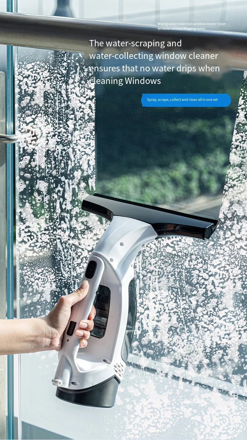 Nettoyeur de vitres électrique sans fil multifonctionnel, Machine blanche, Rechargeable, automatique, Portable, outils de nettoyage de vitres