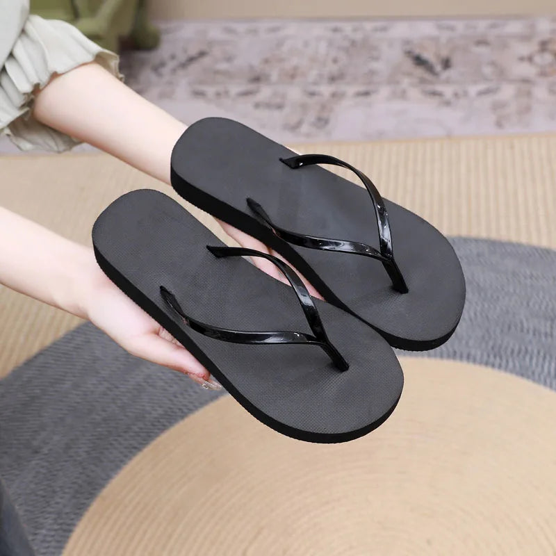 Women's flat-bottomed summer flip-flops beach shoes sandals women's shoes slippers slide indoor home Women's Shoe