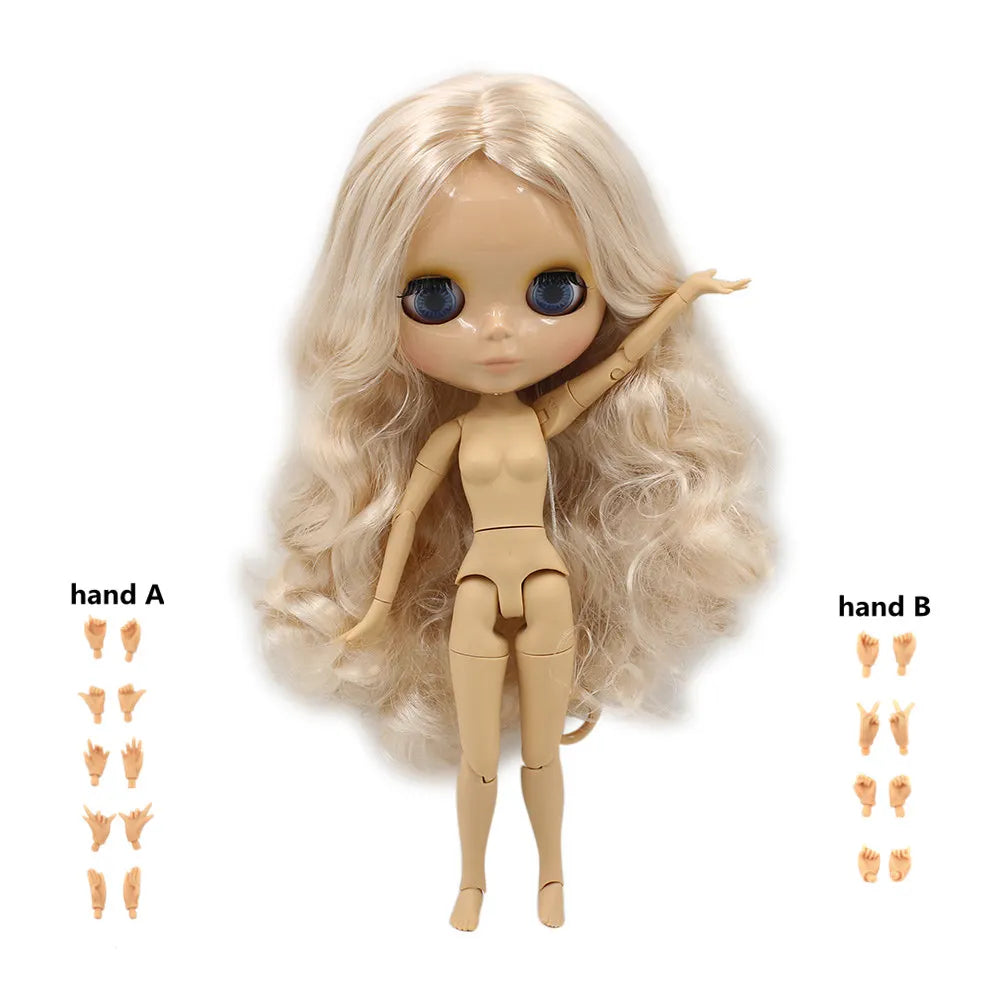 Poupée 1/6 corps articulé BJD bricolage — mode, fille, cadeau, ensemble à main A & B