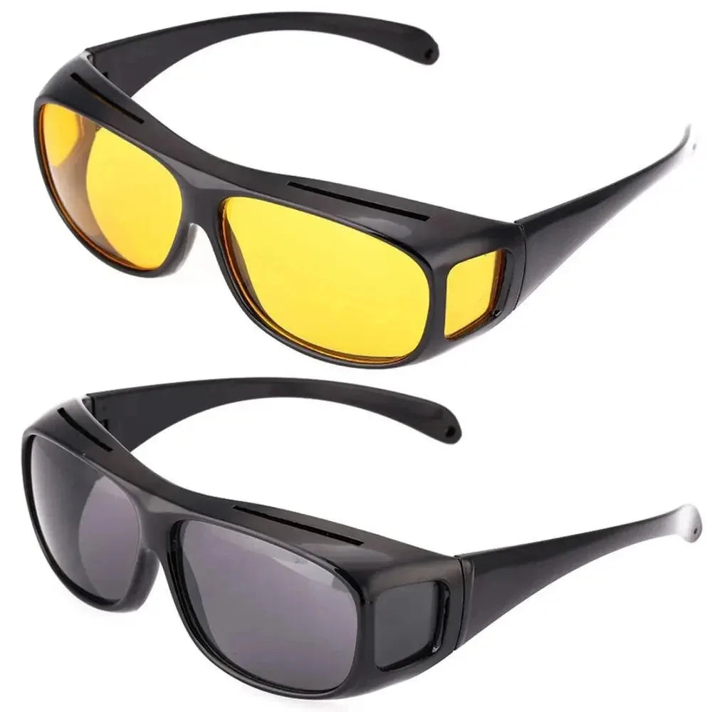 Lunettes de Vision Nocturne Conduite Nuit — Protection UV Unisexe Cadeau