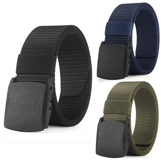 Ceinture Toile Nylon Sans Métal — Sport Extérieur Jeans Homme Femme