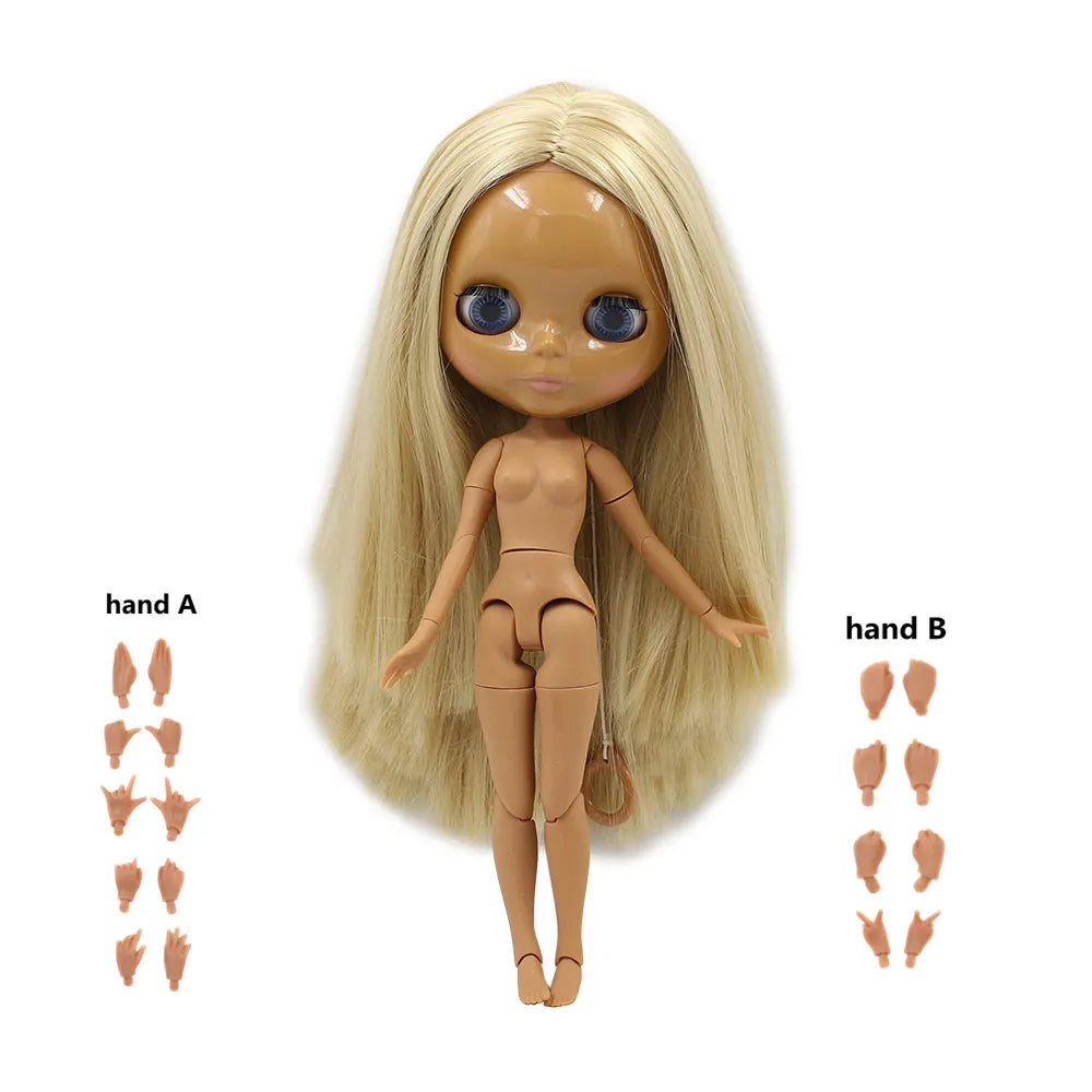 Poupée 1/6 corps articulé BJD bricolage — mode, fille, cadeau, ensemble à main A & B