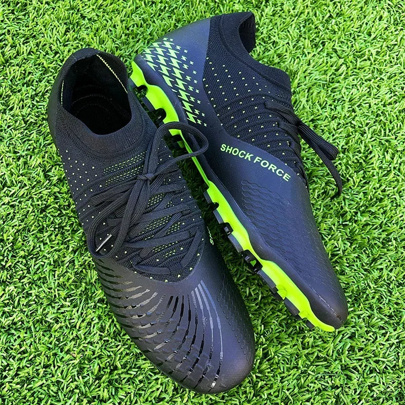Crampons de Football AG Homme Tissu Extensible Respirant — Entraînement & Compétition EU 31–48