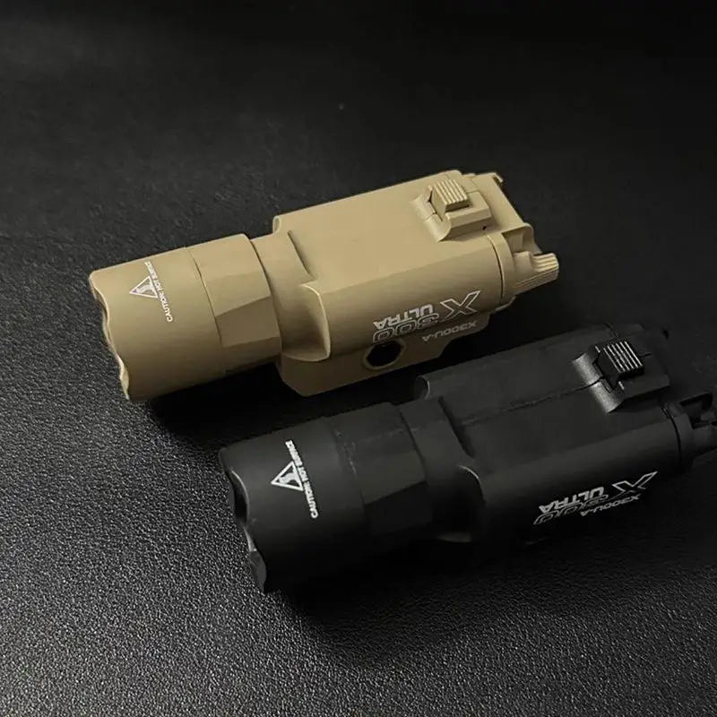 Lampe tactique à montage sur rail de 20 mm, chasse en plein air, jeu CS, lampe torche LED multifonctionnelle
