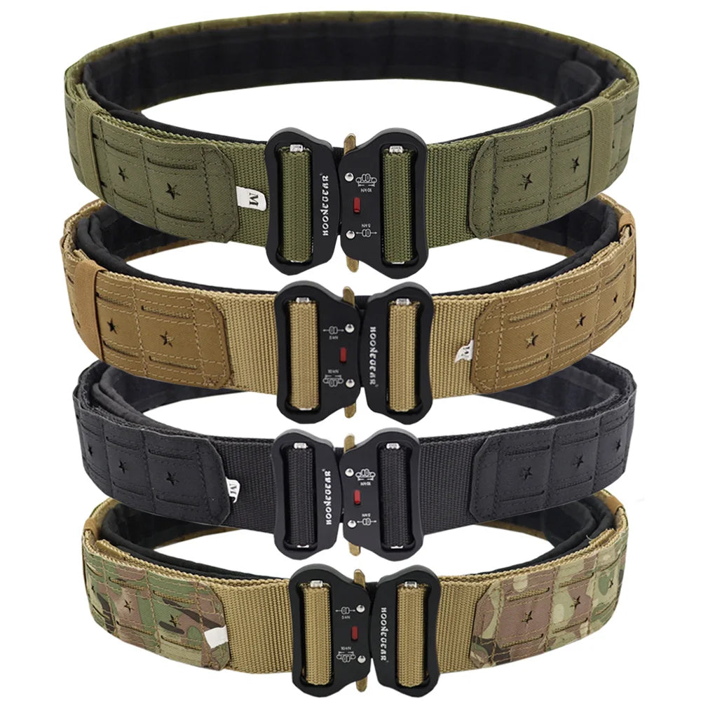 Ceinture de skip Dul2 pour homme, sangle à dégagement rapide, système Molle, airsoft, chasse, durable, extérieur, nouveau
