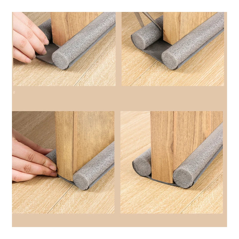 Bouchon de bande d'étanchéité pour bas de porte Flexible, protection contre la coupe-froid, bloqueur de poussière et du vent, scellant, joint de porte, offre spéciale
