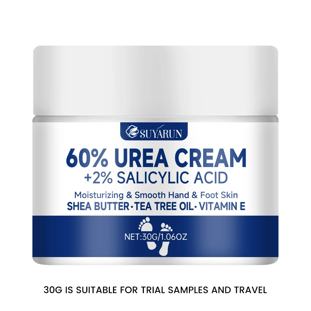 Crème Pieds à l’Urée 60% — Talons Craquelés, Peau Sèche & Callosités